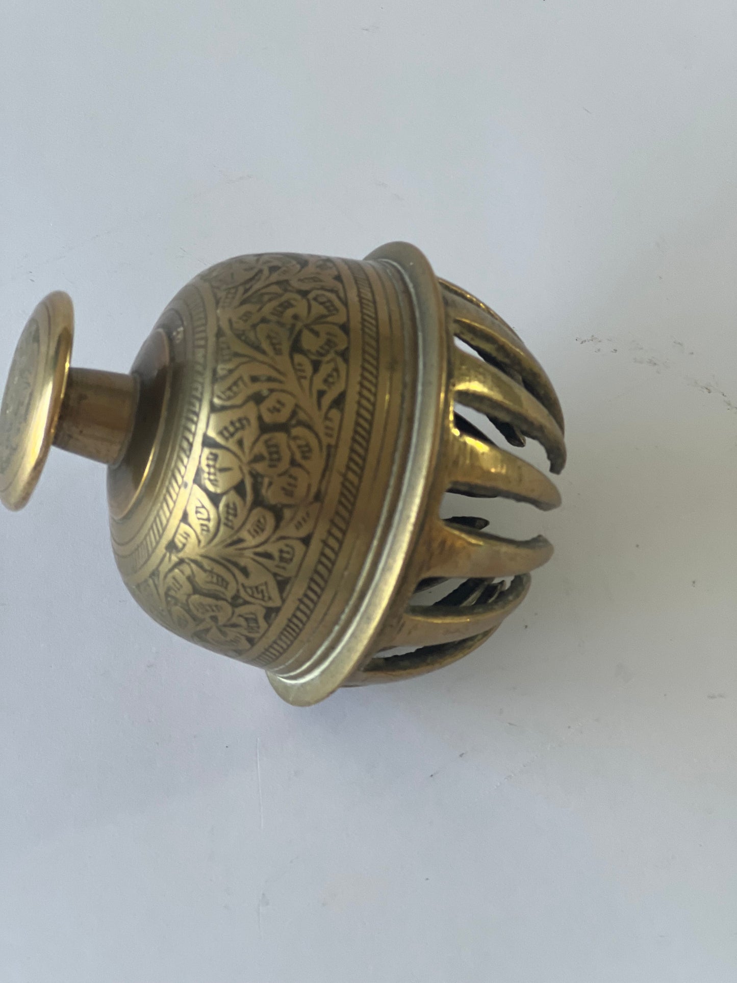 Benares Ware Brass Indian Pomander