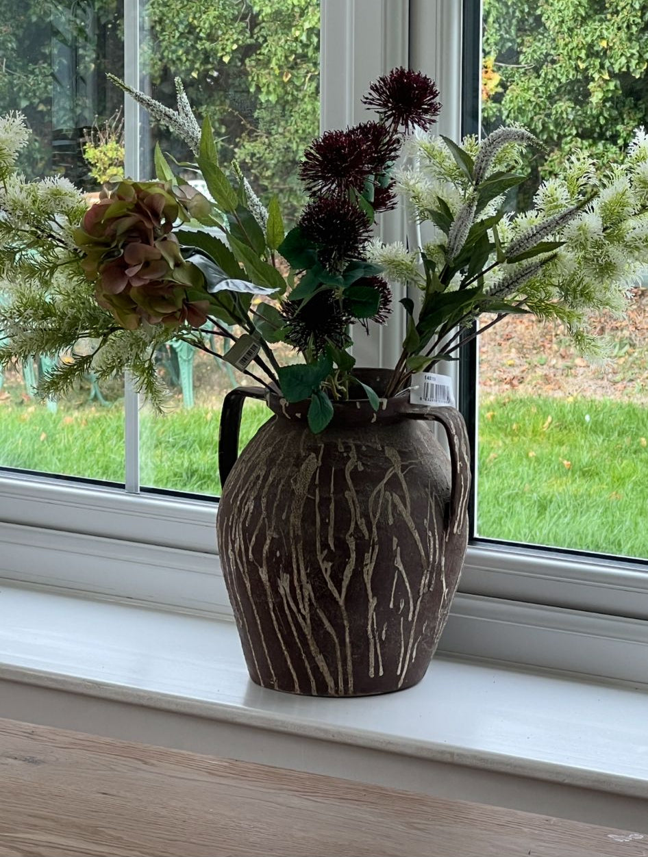 Large Old Hungarian Pottery Jug (40x35cm)