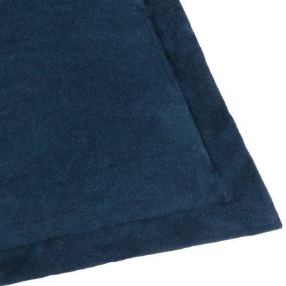 Merton Square Velvet Cushion Indigo