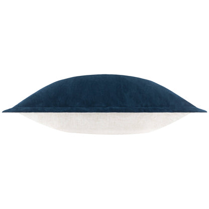 Merton Square Velvet Cushion Indigo