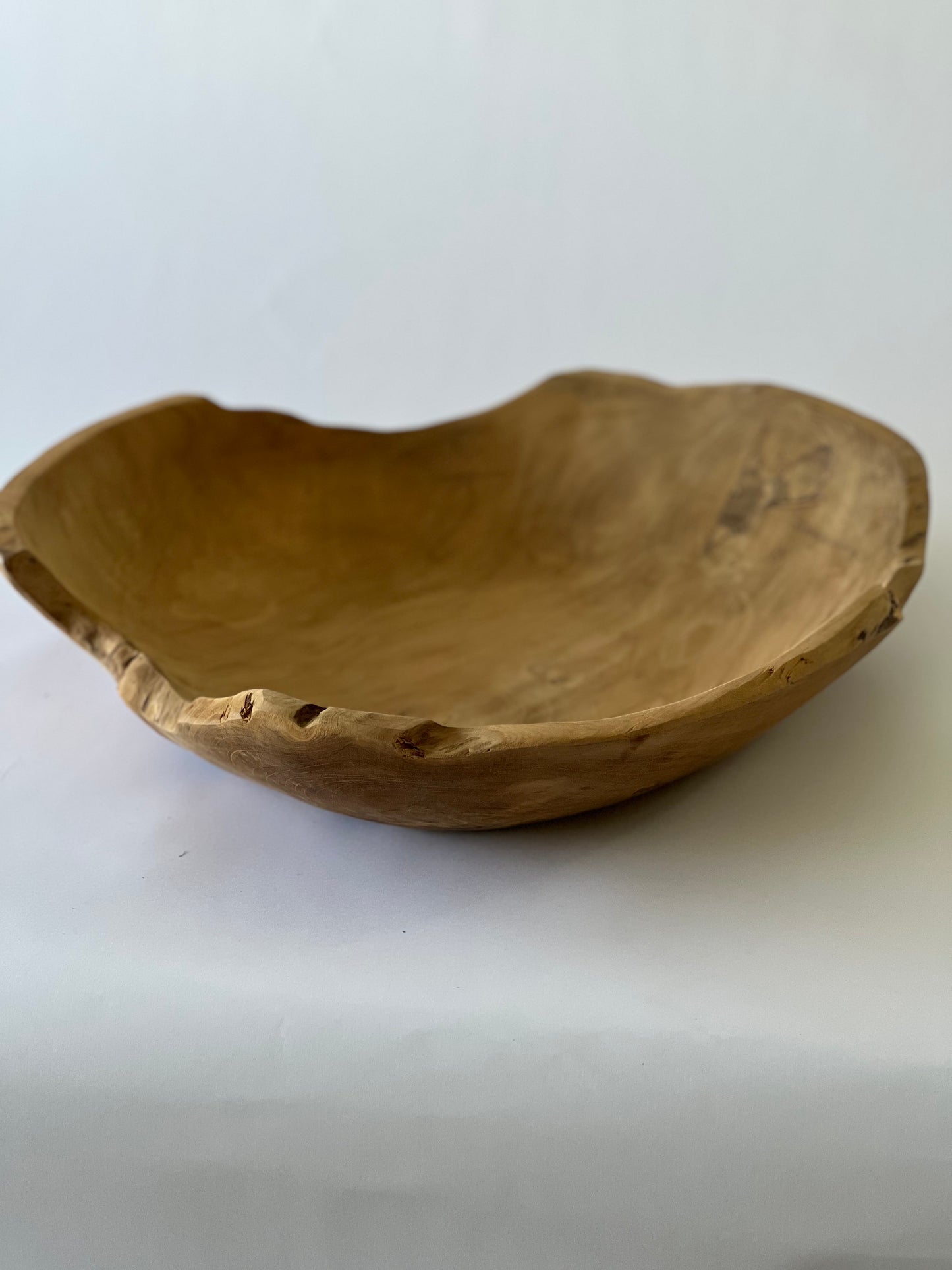Handmade Rustic Wooden Bowl (50cm)