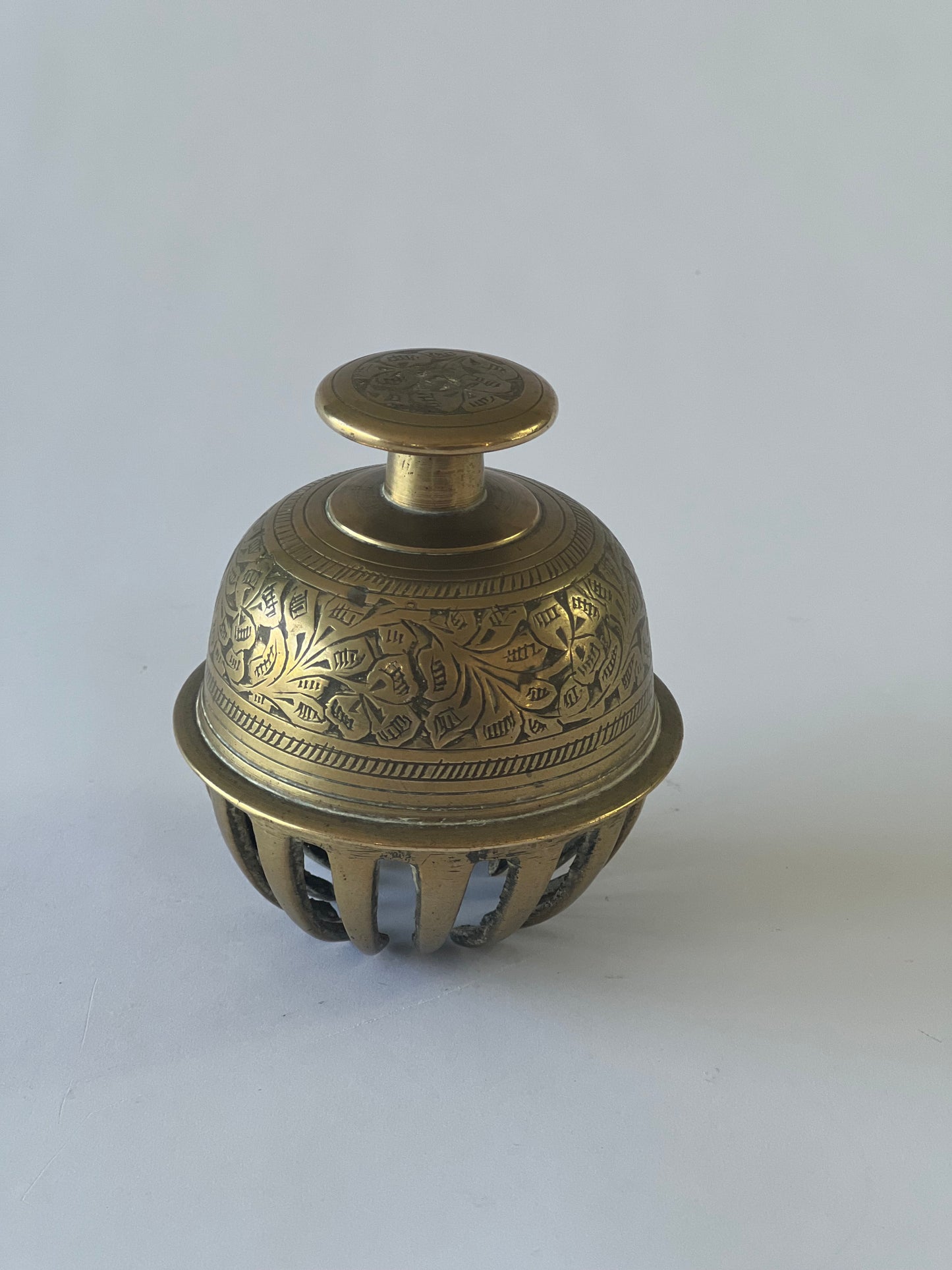 Benares Ware Brass Indian Pomander