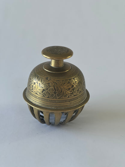 Benares Ware Brass Indian Pomander