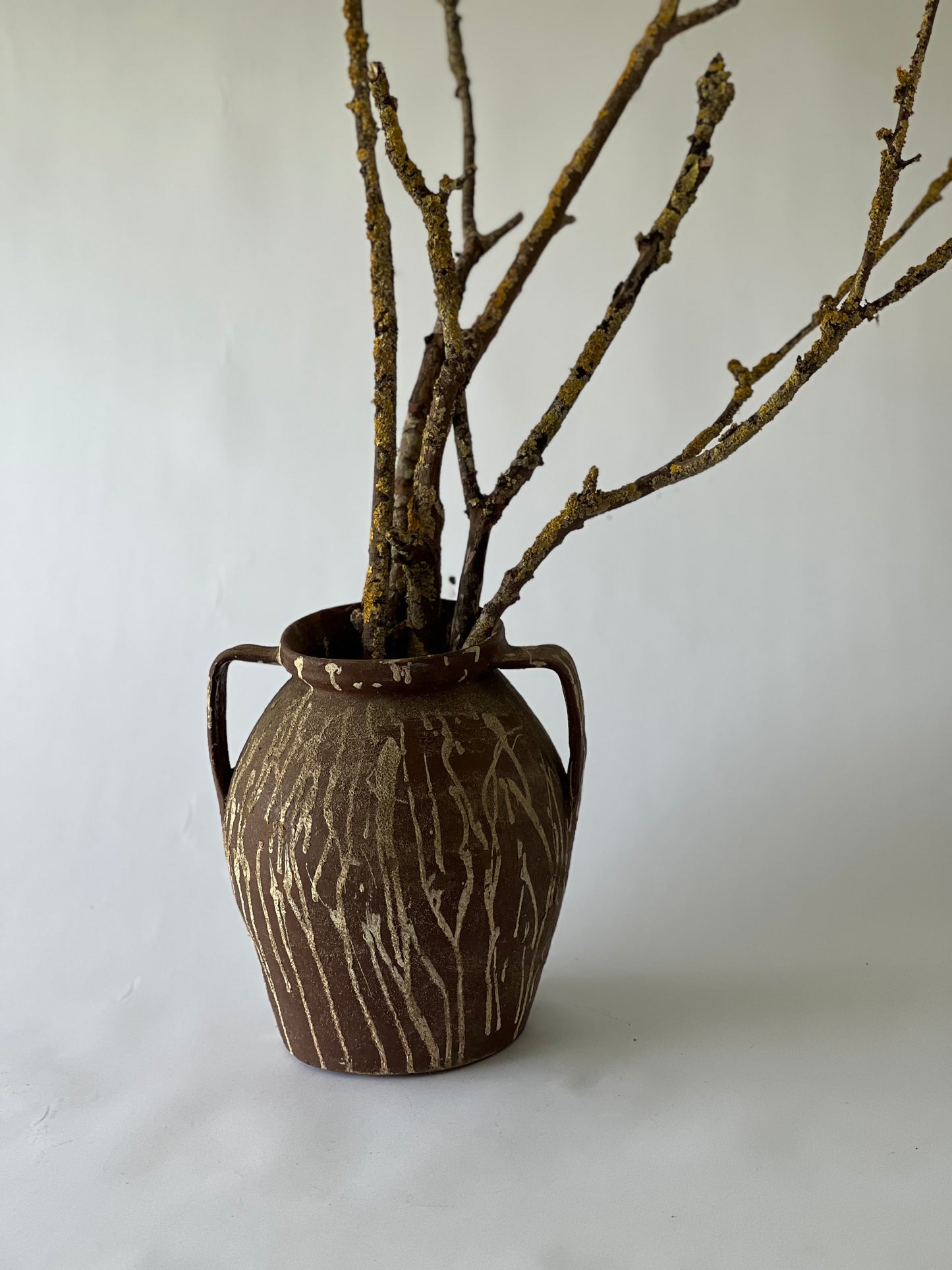 Large Old Hungarian Pottery Jug (40x35cm)