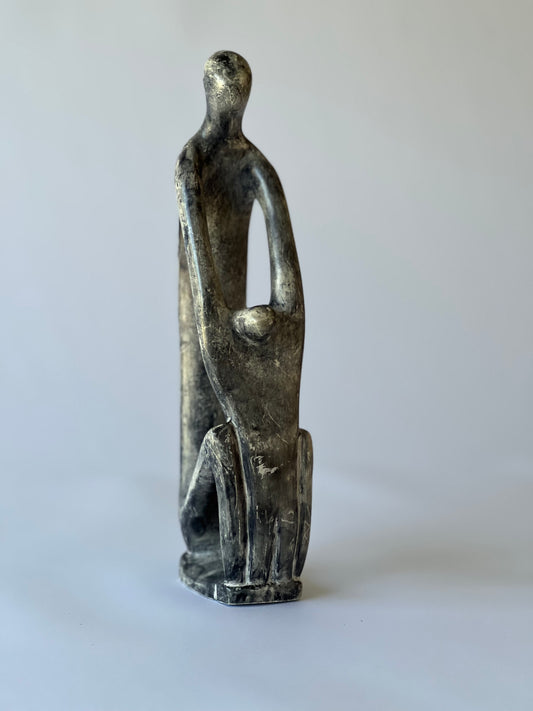 Vintage African Soapstone Sculpture – Grey