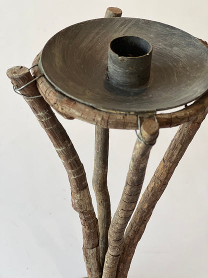 Rustic candle holders