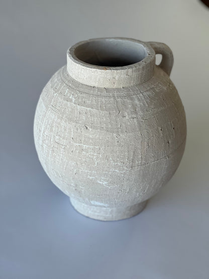 White Textured Vase – 24.5cm