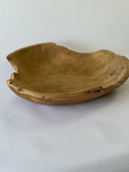 Handmade Rustic Wooden Bowl (50cm)