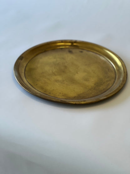 Old Brass Circular Tray (35x35cm)