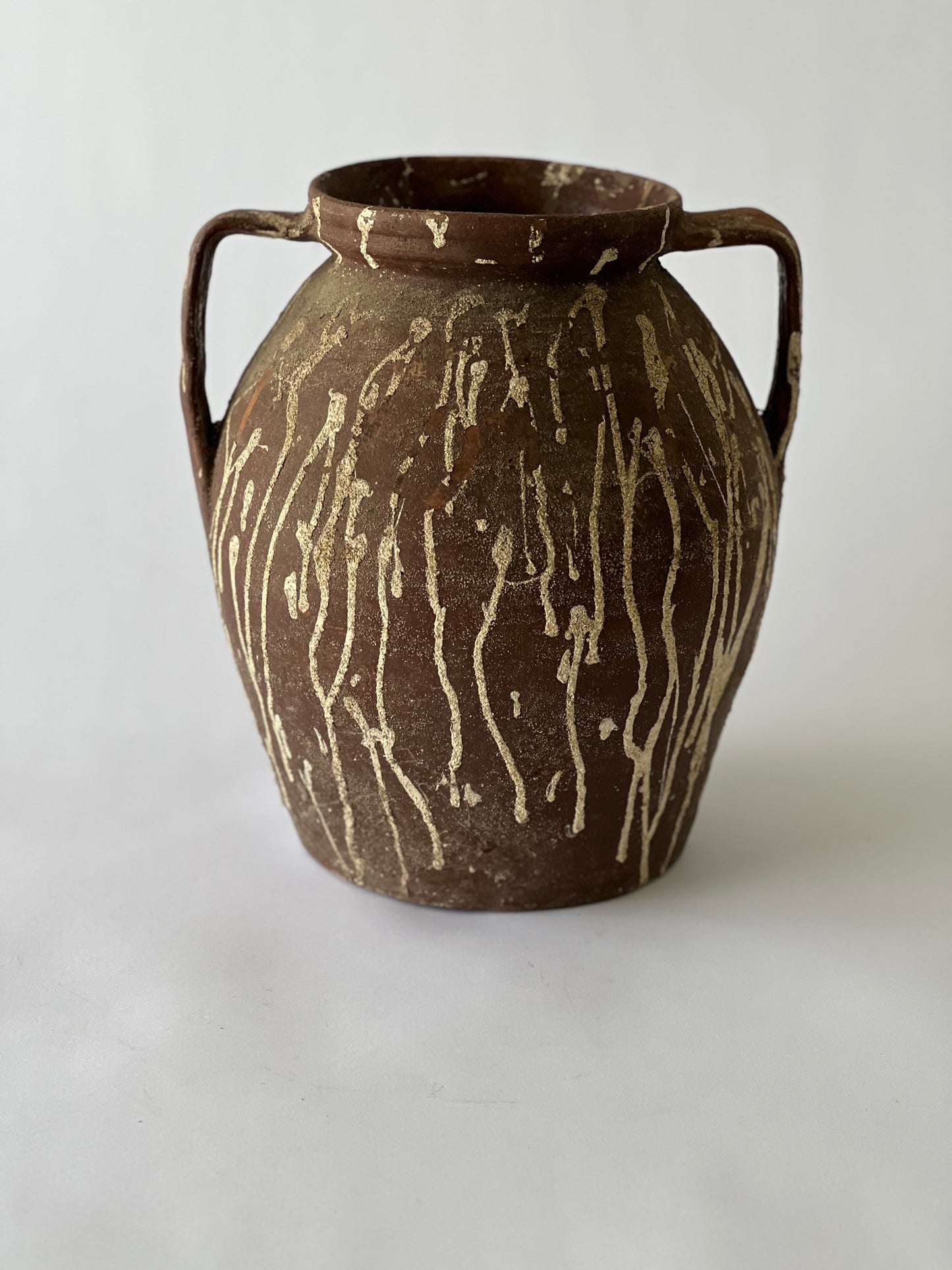 Large Old Hungarian Pottery Jug (40x35cm)