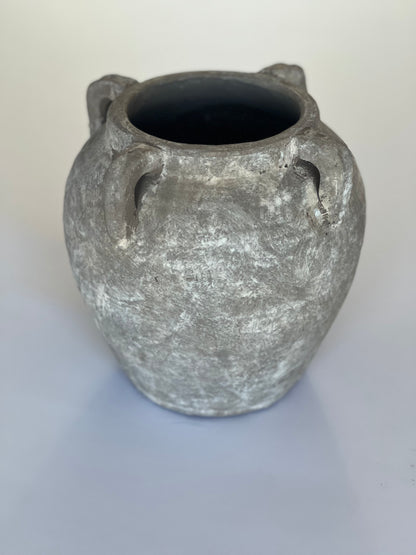Stone 4-Handle Vase – 21x5cm