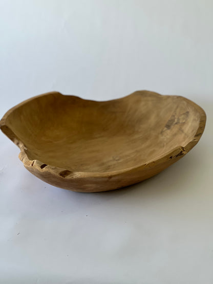Handmade Rustic Wooden Bowl (50cm)