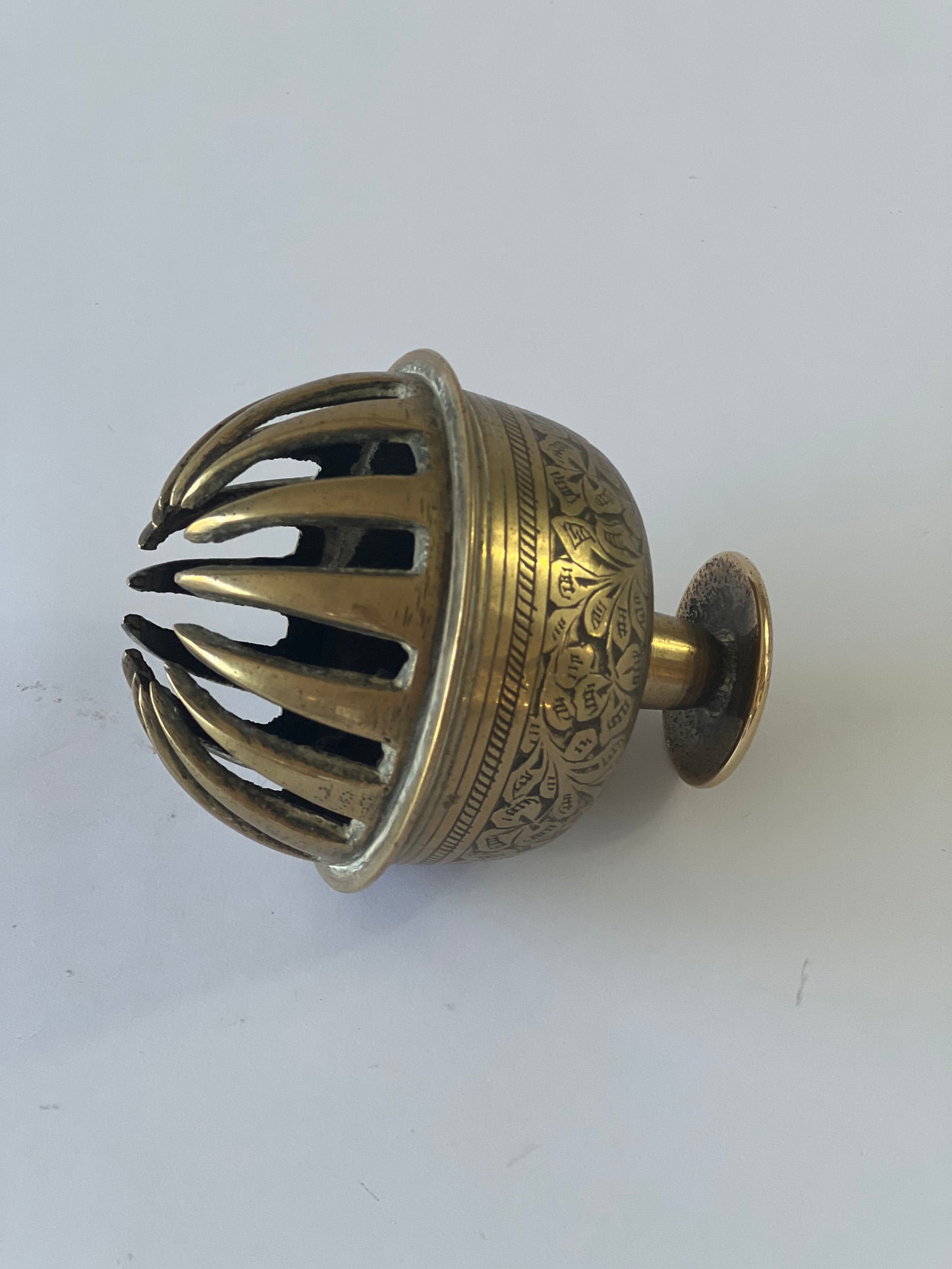 Benares Ware Brass Indian Pomander