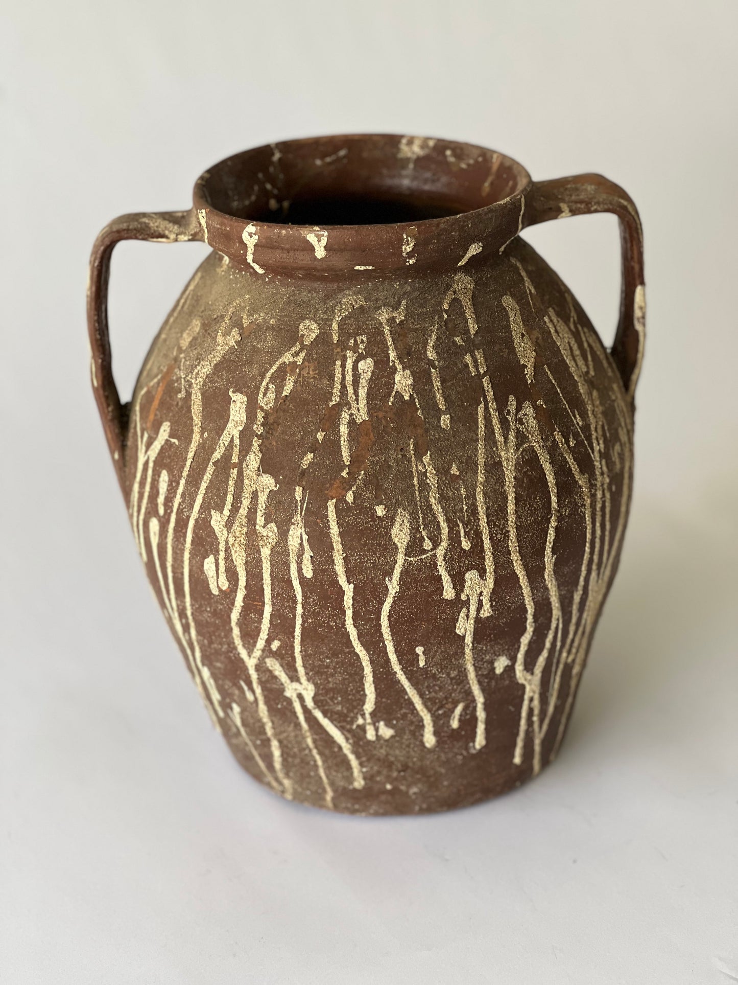 Large Old Hungarian Pottery Jug (40x35cm)