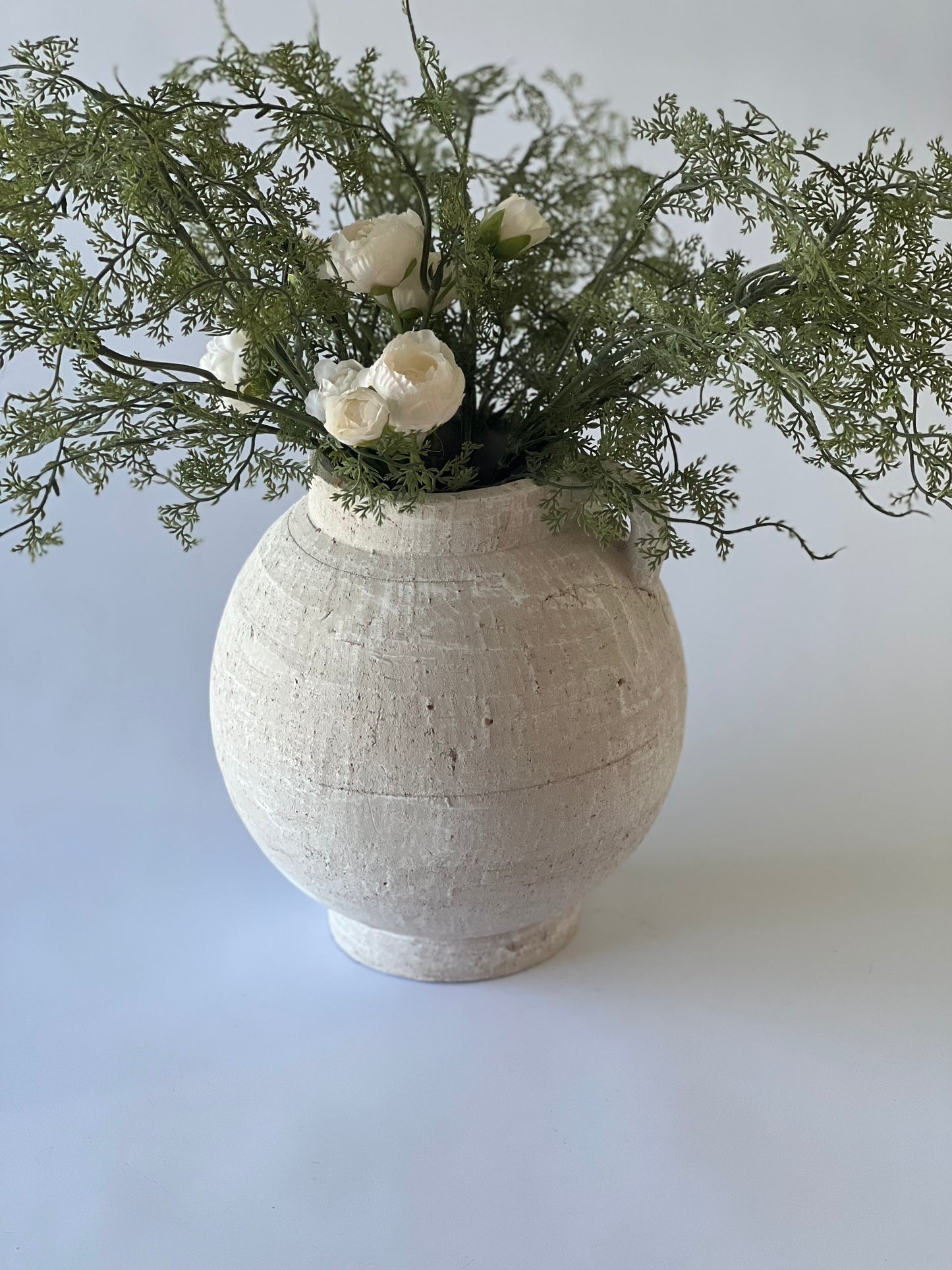 White Textured Vase – 24.5cm