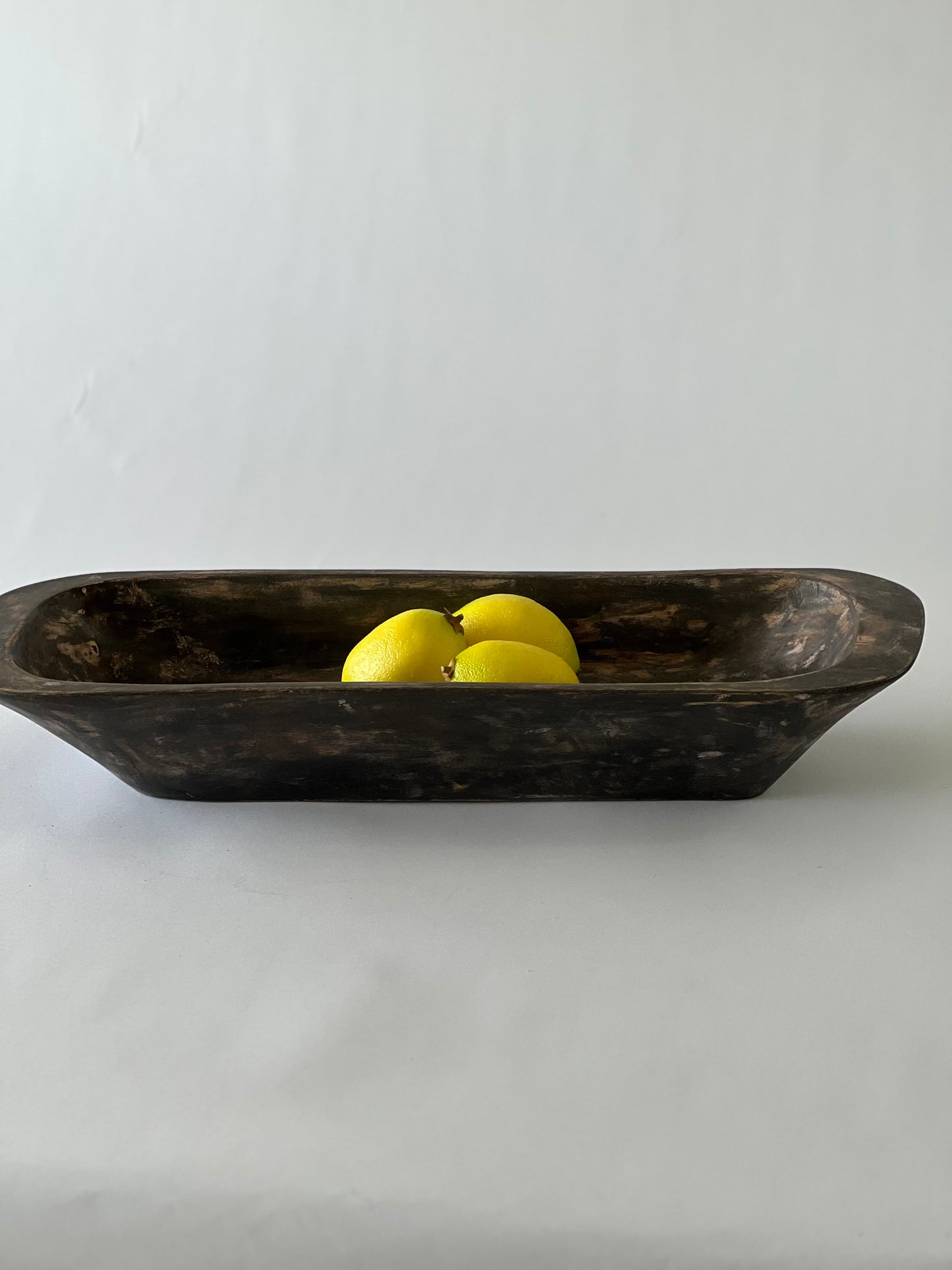 Indonesian Handmade Wooden Shallow Oblong Dish