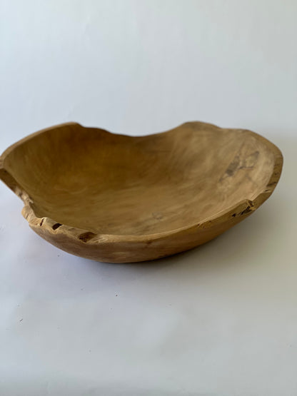 Handmade Rustic Wooden Bowl (50cm)