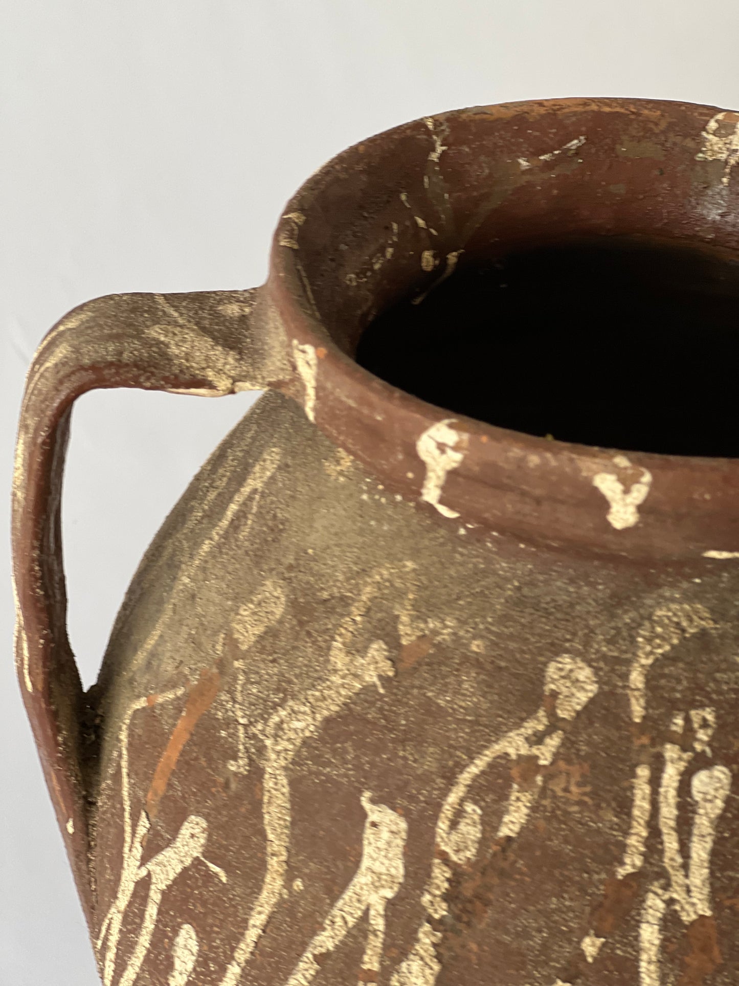 Large Old Hungarian Pottery Jug (40x35cm)