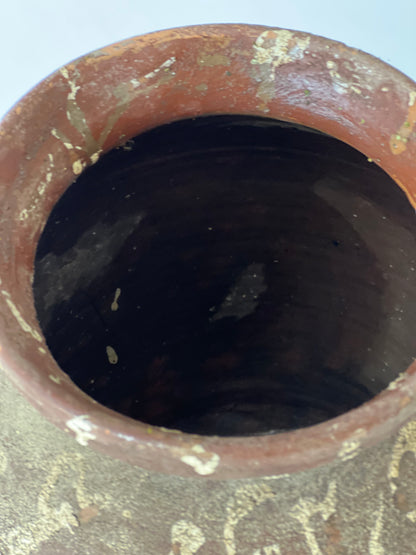 Large Old Hungarian Pottery Jug (40x35cm)