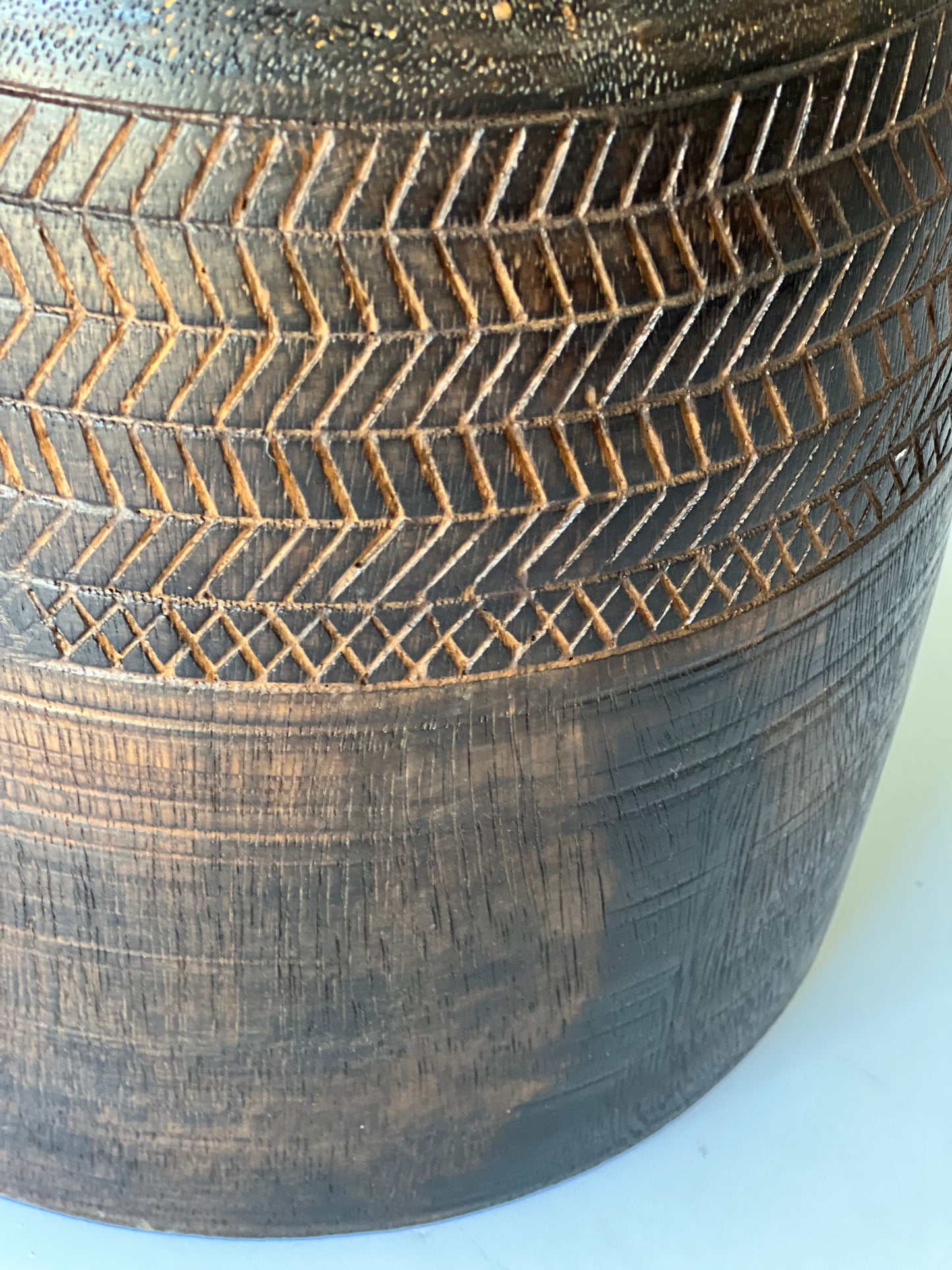 Handmade Indonesia Wooden Ghee Pot