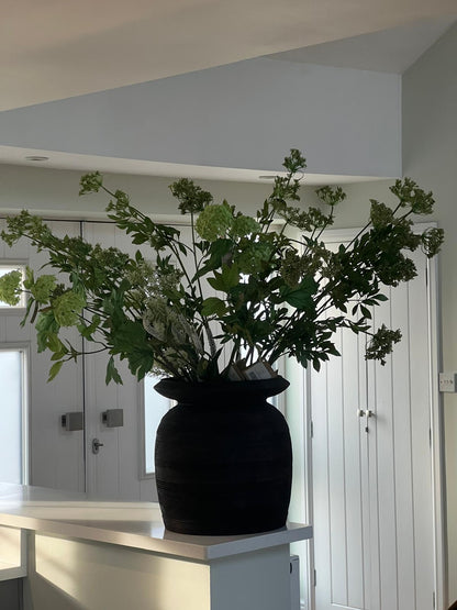 Large Handmade Indonesian Ghee Pot – Dark Brown (38x35cm)